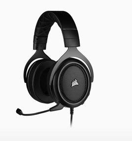 Corsair HS50 PRO Carbon STEREO Gaming Headset, Plush Foam, 50mm neodymium Drivers, Uni-directional microphone, Discord certified. Multi-Platform - ElectronX Plus