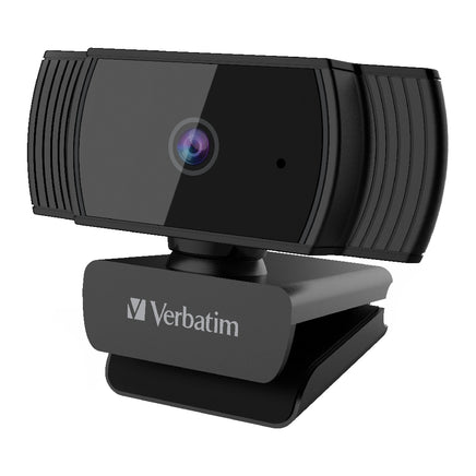 VERBATIM Webcam Full HD 1080P with Auto Focus - Black - ElectronX Plus