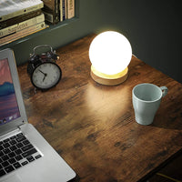 L-Shaped Computer Desk, Rustic Brown and Black - ElectronX Plus