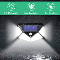 100 Waterproof LED Motion Sensor Solar Security Lights Outdoor (2pack) - ElectronX Plus