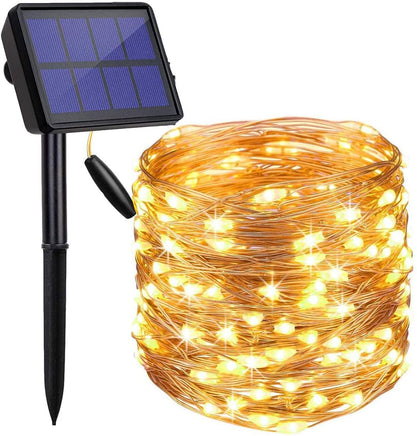 200 Waterproof LED Solar Fairy Light Outdoor with 8 Lighting Modes for Home,Garden and Decoration - ElectronX Plus