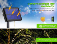 200 Waterproof LED Solar Fairy Light Outdoor with 8 Lighting Modes for Home,Garden and Decoration - ElectronX Plus