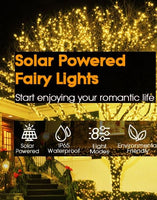 200 Waterproof LED Solar Fairy Light Outdoor with 8 Lighting Modes for Home,Garden and Decoration - ElectronX Plus