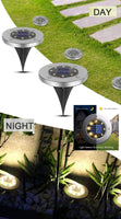 8 Pack LED Solar Pathway Lights Outdoor Solar Ground Lights (Warm White) - ElectronX Plus