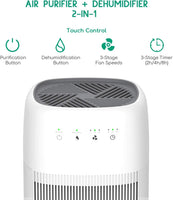 Air Purifier Dehumidifier Q10 HEPA Filter - ElectronX Plus