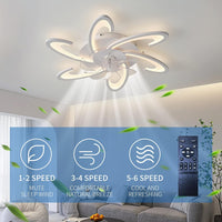 Low Ceiling Light Fan, Low Profile, 6 Wind Speed, 3 Colors (82 cm) - ElectronX Plus