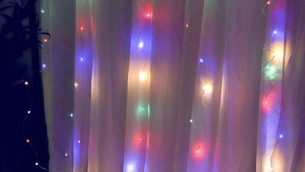 300 LEDs Window Curtain Fairy Lights 8 Modes and Remote Control for Bedroom (Multicolor, 300 x 300cm) - ElectronX Plus