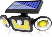 Outdoor Solar Lights with 3 Adjustable Head for Porch Garden Patio - ElectronX Plus