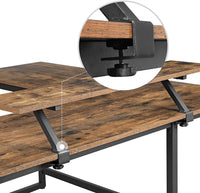 L-Shaped Desk with Screen Stand - ElectronX Plus