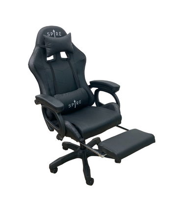 Spire ONYX LED, Bluetooth, Massage Gaming Chair Black - ElectronX Plus