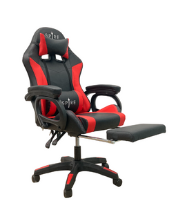 Spire ONYX LED, Bluetooth, Massage Gaming Chair Red/Black - ElectronX Plus