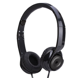 Black Holysmoke Motif On Ear Foldable Headphones - ElectronX Plus