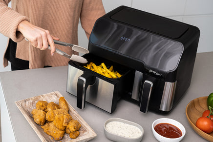 10L Digital Dual Zone Air Fryer w/ Dual Temperature Control - ElectronX Plus