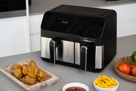 10L Digital Dual Zone Air Fryer w/ Dual Temperature Control - ElectronX Plus