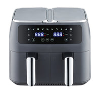 8L Dual Zone Digital Air Fryer with 200C, 10 Cooking Programs - ElectronX Plus