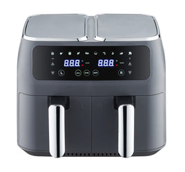 8L Dual Zone Digital Air Fryer with 200C, 10 Cooking Programs - ElectronX Plus