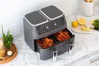 8L Dual Zone Digital Air Fryer with 200C, 10 Cooking Programs - ElectronX Plus