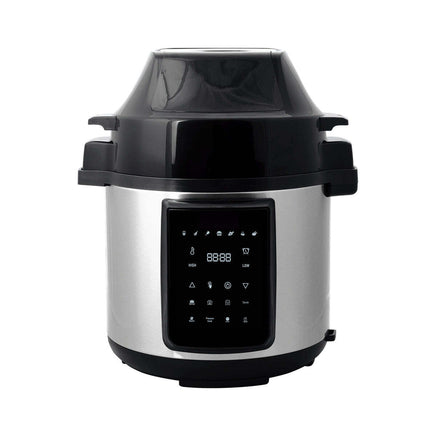 6L Air Fryer + Pressure Cooker (Silver) Kitchen Appliance - ElectronX Plus