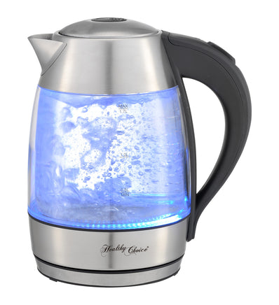 1.7 Litre Glass Kettle with 360 degrees Rotational Base - ElectronX Plus