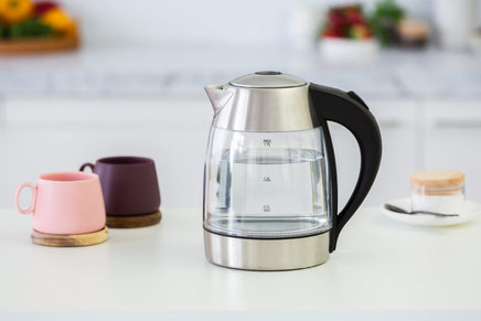 1.7 Litre Glass Kettle with 360 degrees Rotational Base - ElectronX Plus