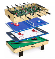 4-in-1 Games - Soccer, Table Tennis, Slide Hockey and Billiard Table - ElectronX Plus