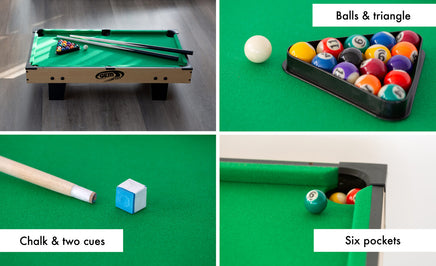 4-in-1 Games - Soccer, Table Tennis, Slide Hockey and Billiard Table - ElectronX Plus