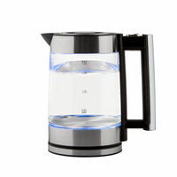 Healthy Choice 1.8L Cordless Glass Kettle, Stainless Steel, 1.8L, Blue LED - ElectronX Plus