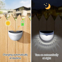 4PCS Solar Powered LED Wall Lights Door Fence Lights Outdoor Garden Lamp Light - ElectronX Plus