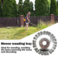 6" Weed Brush Steel Wire LawnMower Grass Cutter Head Garden Trimmer Wheel AU - ElectronX Plus