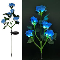 Blue Bulk Solar Garden Lights 75cm Long Rose Flowers Yard Lamp Xmas Halloween Deco AU - ElectronX Plus