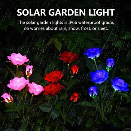 Pink Bulk Solar Garden Lights 75cm Long Rose Flowers Yard Lamp Xmas Halloween Deco AU - ElectronX Plus