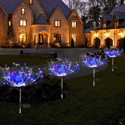 Colourful Fireworks 120 LED Fairy String Lights Starburst Solar Xmas Garden Night Lamp Hot NEW - ElectronX Plus