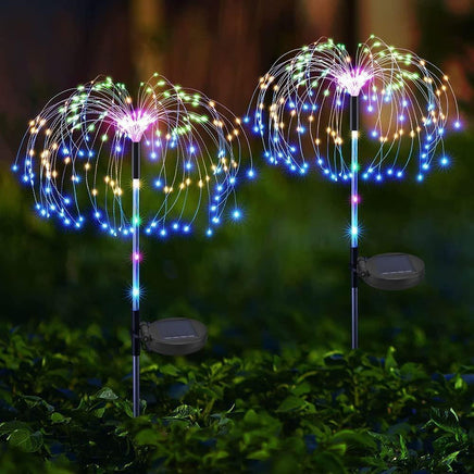 Colourful Fireworks 120 LED Fairy String Lights Starburst Solar Xmas Garden Night Lamp Hot NEW - ElectronX Plus