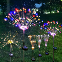 Colourful Fireworks 120 LED Fairy String Lights Starburst Solar Xmas Garden Night Lamp Hot NEW - ElectronX Plus