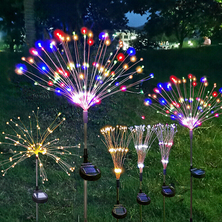 Colourful Fireworks 150 LED Fairy String Lights Starburst Solar Xmas Garden Night Lamp Hot NEW - ElectronX Plus