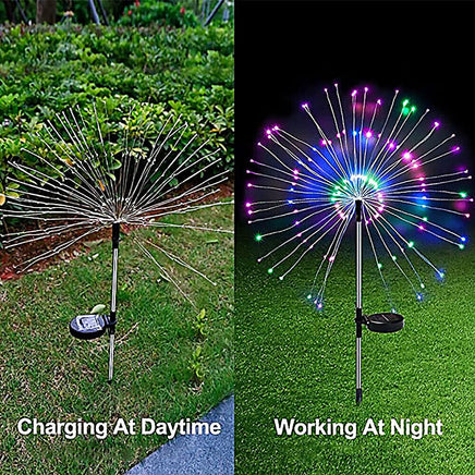 Colourful Fireworks 180 LED Fairy String Lights Starburst Solar Xmas Garden Night Lamp Hot NEW - ElectronX Plus