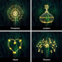 Warm White Fireworks 180 LED Fairy String Lights Starburst Solar Xmas Garden Night Lamp Hot NEW - ElectronX Plus