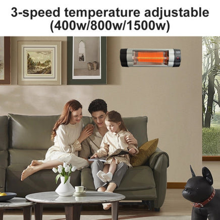 Infrared Electric Wall Heater Patio Bathroom Heat Waterproof Strip with Remote - ElectronX Plus