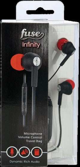 Fuse Infinity: Black Headphones - ElectronX Plus