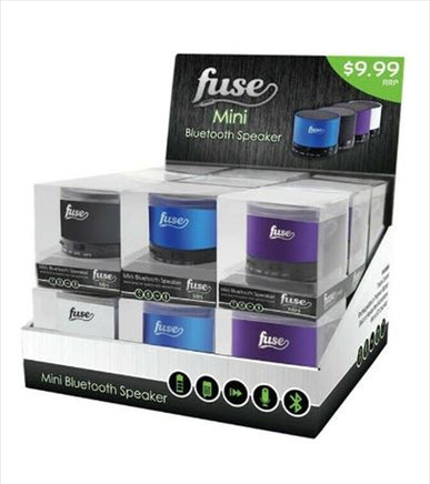 Fuse Mini Bluetooth Speaker (COLOUR SENT AT RANDOM) - ElectronX Plus