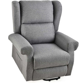 FORTIA Electric Recliner Lift Heat Chair for Elderly, Massage, Heat Therapy, Aged Care, Grey - ElectronX Plus