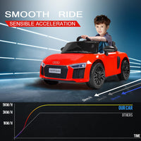 Rovo Kids Kids Ride-On Car Licensed AUDI R8 SPYDER Battery Electric Toy Remote 12V Red - ElectronX Plus