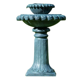 PROTEGE Water Fountain Solar Powered Battery Outdoor Bird Bath with LED Lights - ElectronX Plus