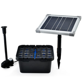 PROTEGE 5W Solar Powered Water Fountain Pump Pond Kit with Eco Filter Box - ElectronX Plus