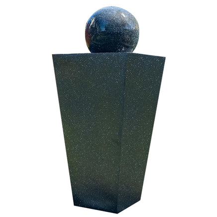 PROTEGE Contemporary Solar Powered Water Feature Fountain with LED Lights - Dark Grey - ElectronX Plus