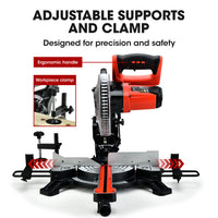 BAUMR-AG 210mm Compound Mitre Saw Dual Bevel Sliding Drop Saws 1500W - ElectronX Plus