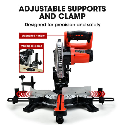 BAUMR-AG 210mm Compound Mitre Saw Dual Bevel Sliding Drop Saws 1500W - ElectronX Plus