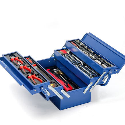 BULLET 118pc Tool Kit Box Set Metal Spanner Organizer Socket Household Toolbox - ElectronX Plus