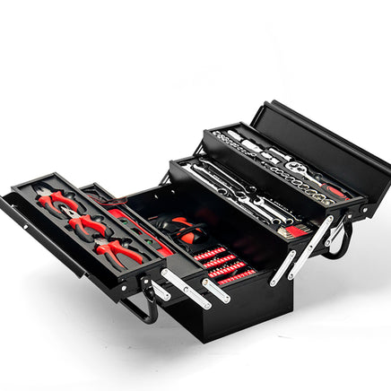 BULLET 118pc Tool Kit Box Set Metal Spanner Organizer Household Socket Toolbox - ElectronX Plus