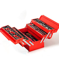 BULLET 118pc Tool Kit Box Set Metal Spanner Socket Organizer Household Toolbox - ElectronX Plus